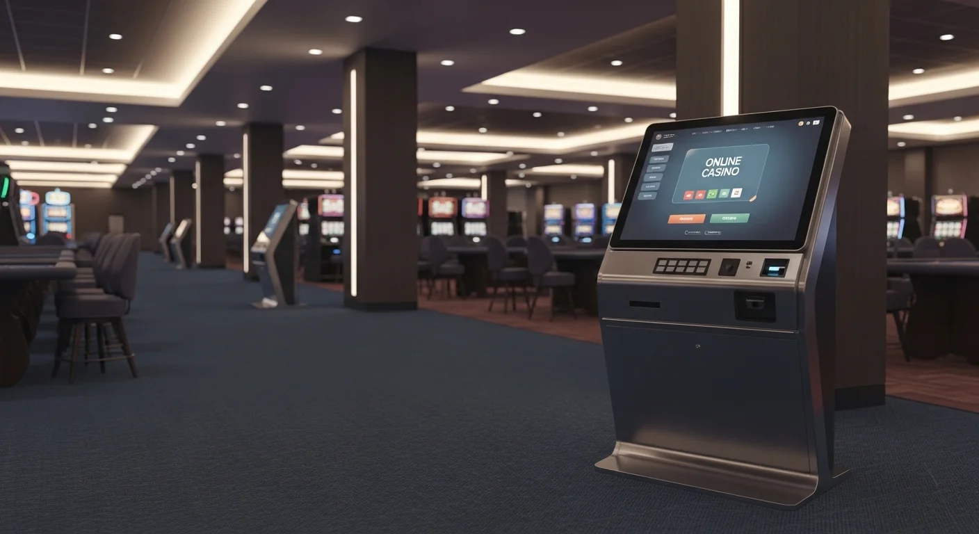 Live dealer table with professional lighting